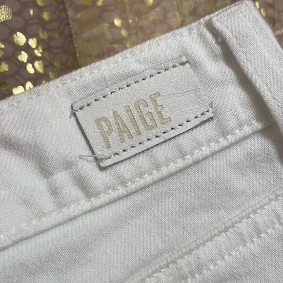 PAIGE Jimmy Jimmy optic white high rise jean shorts, size 14/32 NWT - Picture 5 of 6